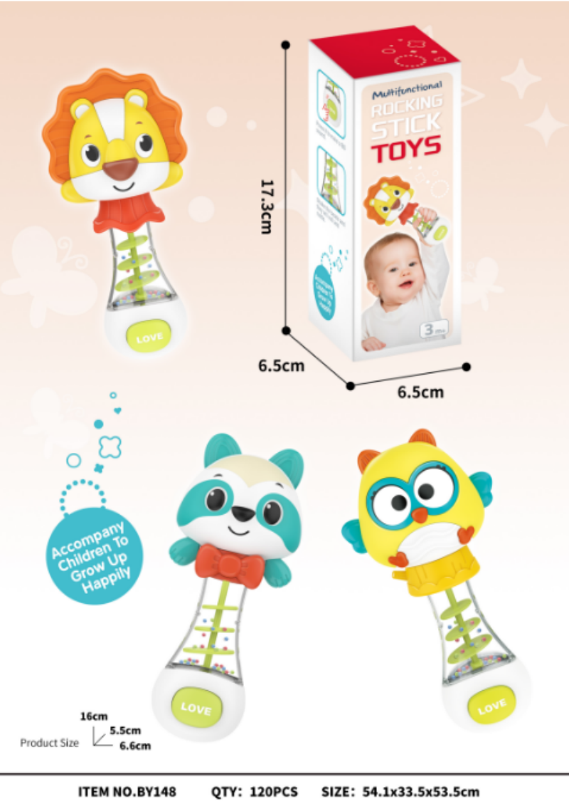 Jiaqu Yiqu Baby and Children's Sound and Light Cute Cartoon Rocking Stick