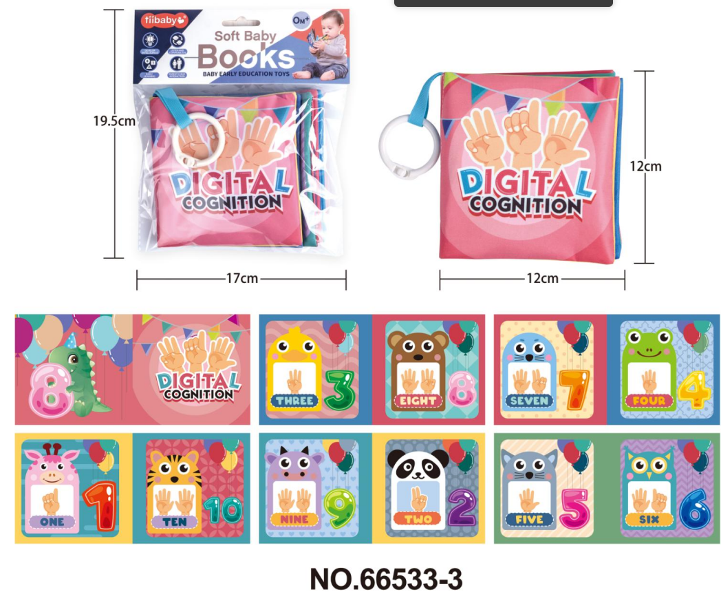 Baby cloth books are eco-friendly and tear-resistant pic 2