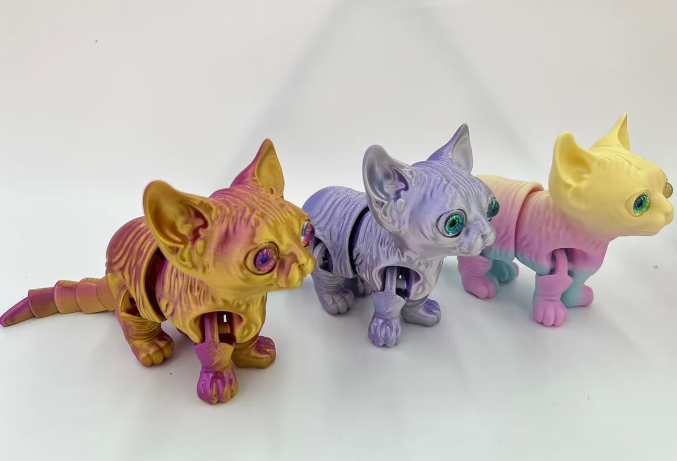 仿真模型玩具3D打印猫咪公仔玩具详情1