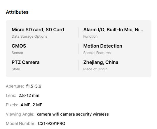 360° panoramic pan-tilt high-definition night vision two-way communication home remote monitor with screen surveillance camera pic 17