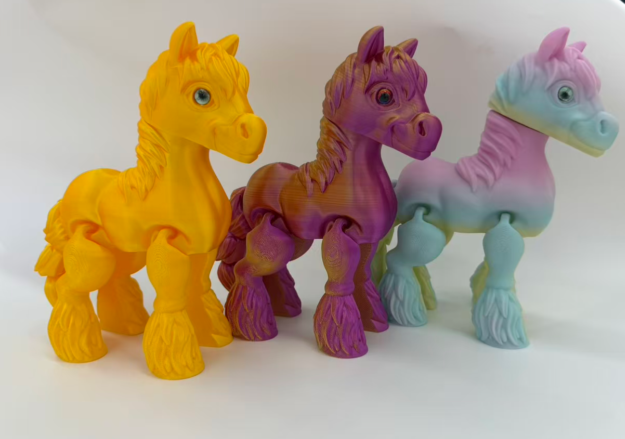 20*10cm3D打印马关节尾巴可动3D打印动物生肖