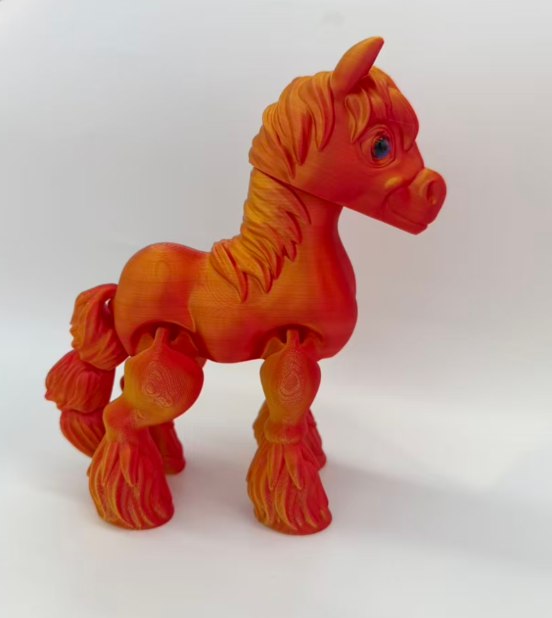 20*10cm3D打印马关节尾巴可动3D打印动物生肖详情2