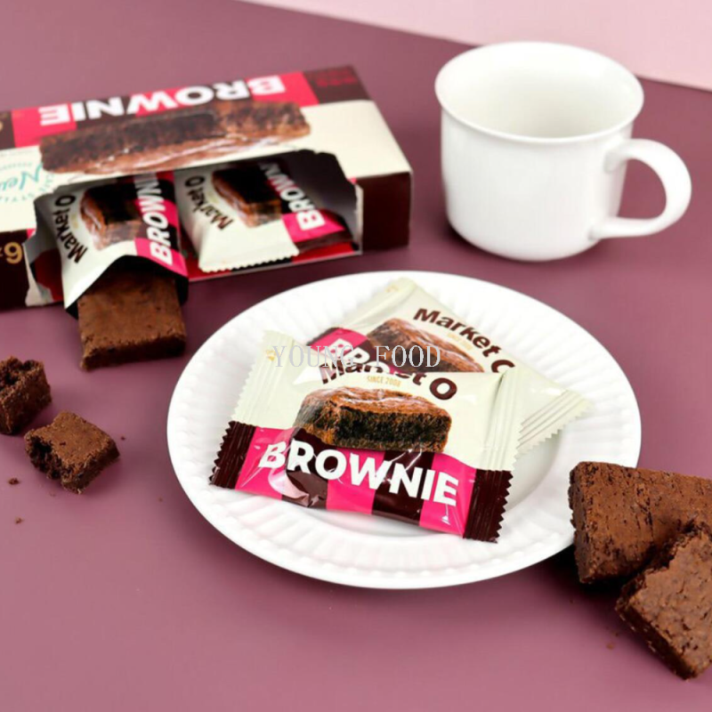 Free shipping! Korean Lotte Confectionery Brownie cake 120g Imported snack pastry figurine SPIRITOZZI Specification image