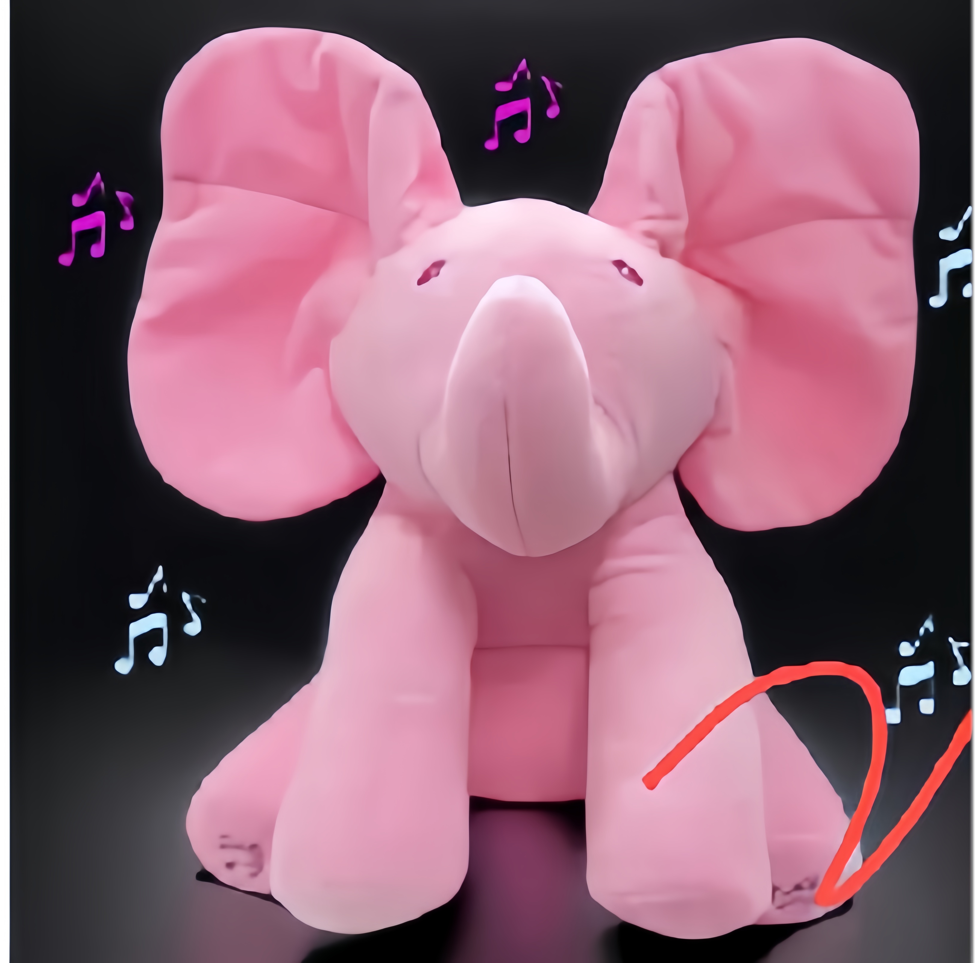 New best-selling electric plush toy ear-slapping elephant, holiday gifts, etc Item Picture