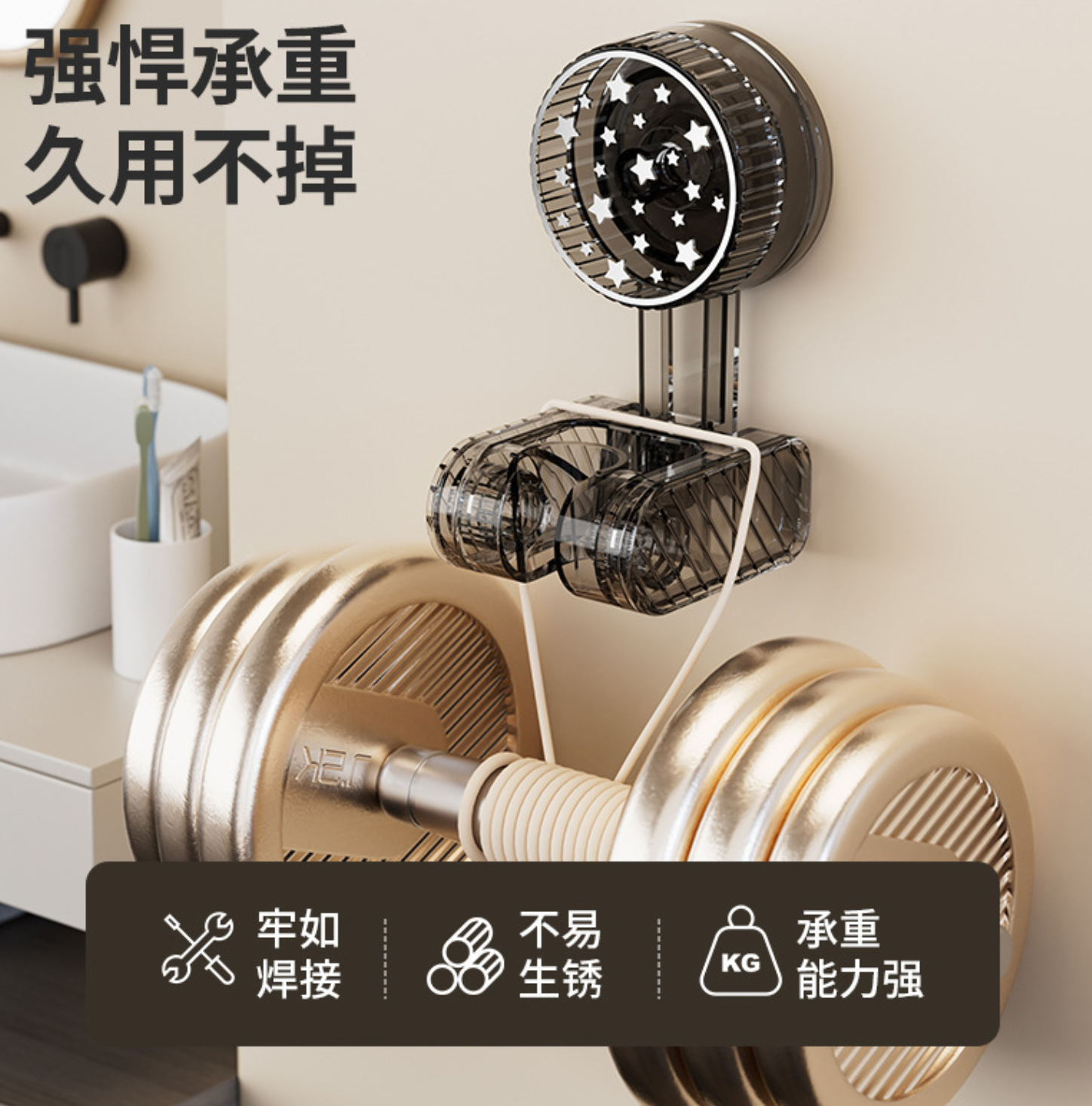 洞洞板/洞洞板置物架/洞洞板壁挂木质/小饰品发夹发圈发箍/牛仔布艺收纳挂袋细节图