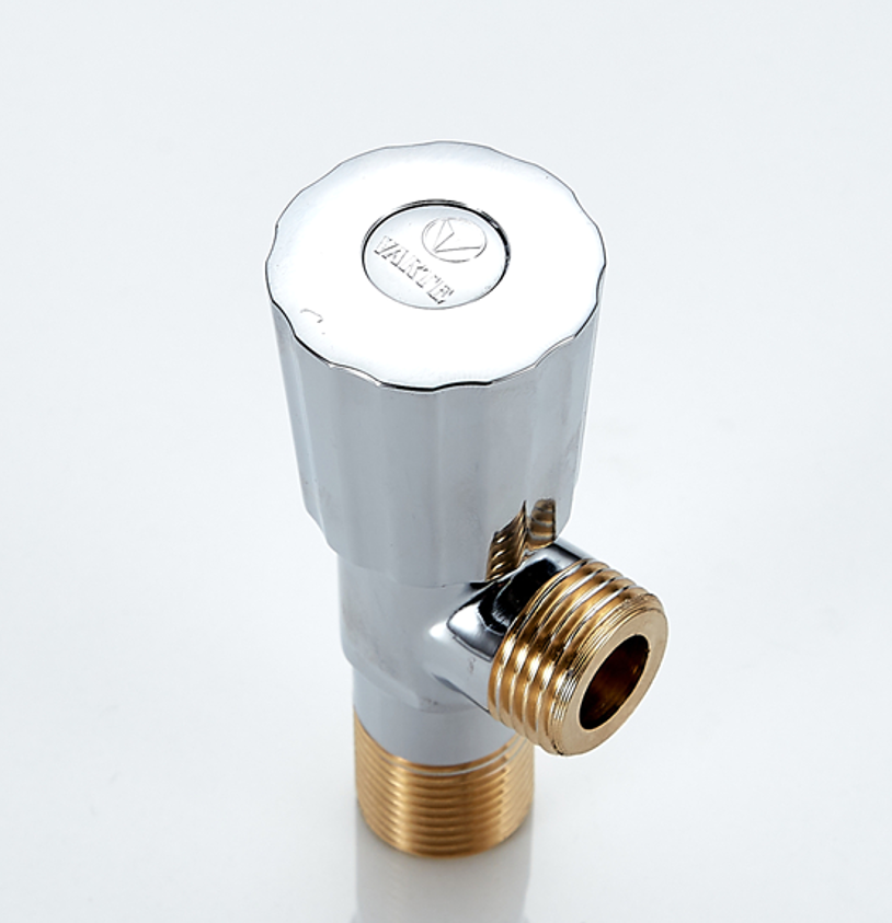 三角阀/分水器/截止阀可调节/截止阀带流量调节/燃气表阀白底实物图