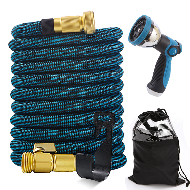跨境家用魔术伸缩水管庭院浇花清洁喷水管高压洗车软管套装