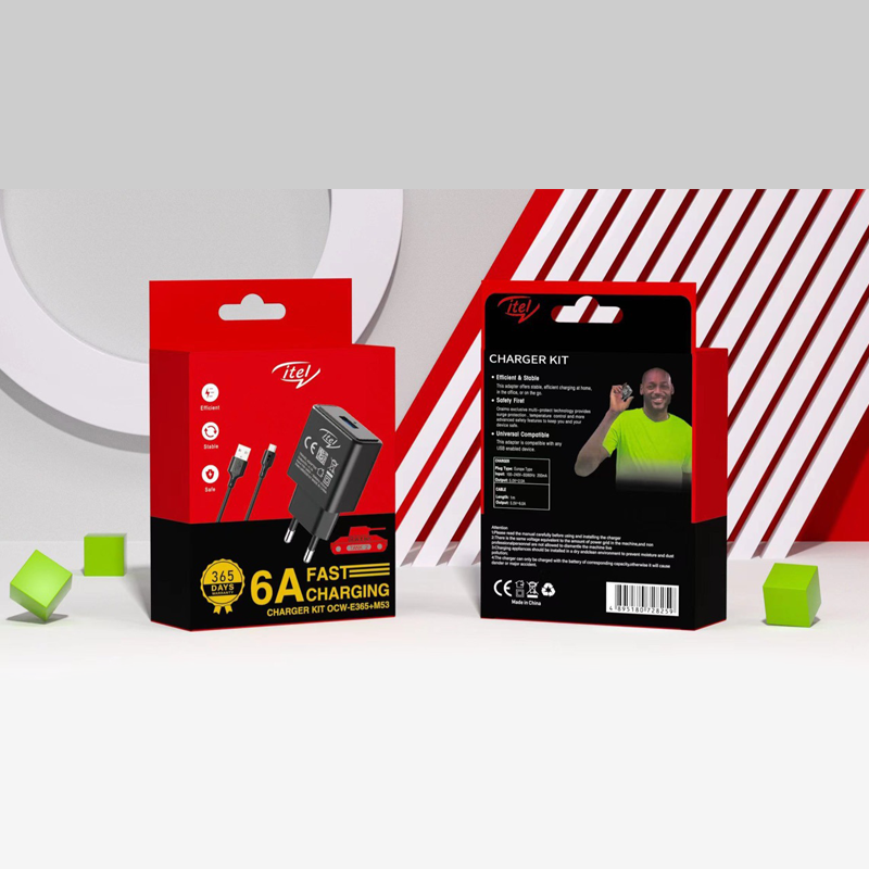 非洲热销 单USB 1A充电器带包装数据线套装 适用于Oraimo itel tecno SM