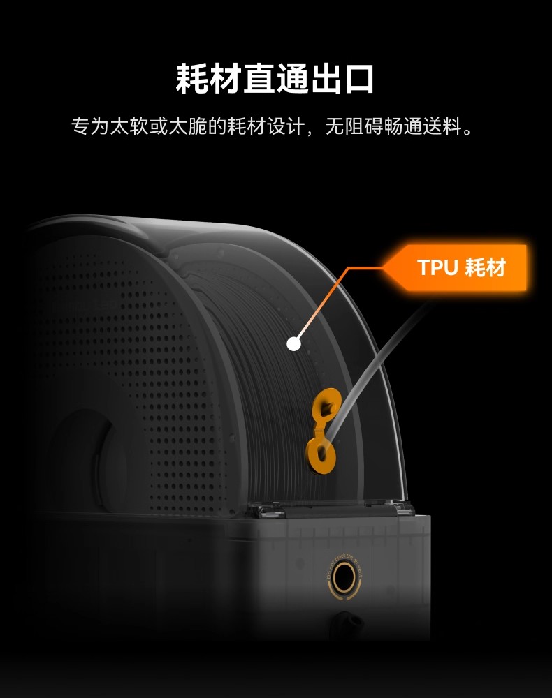 拓竹AMS HT 3D打印机自动供料系统 家用智能 升级烘干新品3D打印耗材详情6