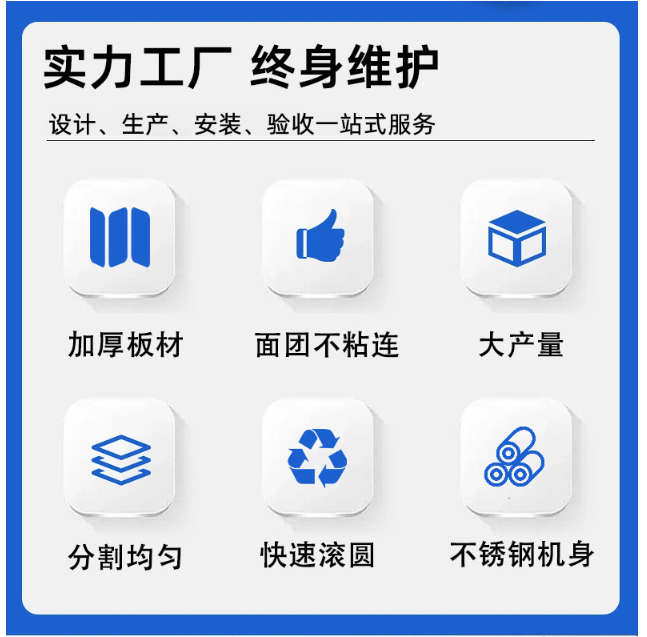 全自动面团滚圆机商用面团分割机跨境专供烘焙设备搓圆机高产详情3