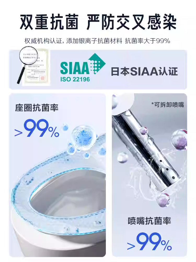 海尔按摩椅Haier海尔智能马桶盖自动除臭助畅清洗数显双控适老电动坐便盖板V3详情2
