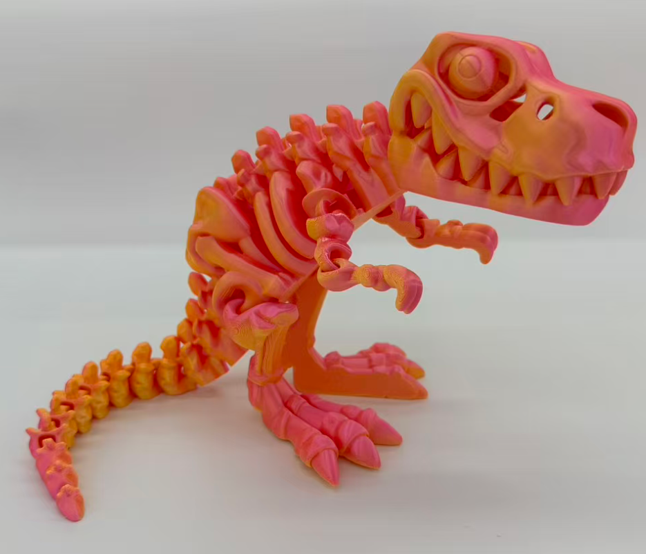 39cm3D打印恐龙骨骼克东摆件3D打印霸王龙儿童玩具详情3