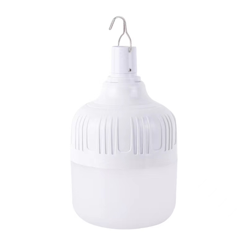 5V LED charging emergency bulb, usb bulb lamp, household energy-saving bulb, indoor and outdoor lighting, screw-top T-bulb, constant current 10w, outdoor camping hook model Item Picture