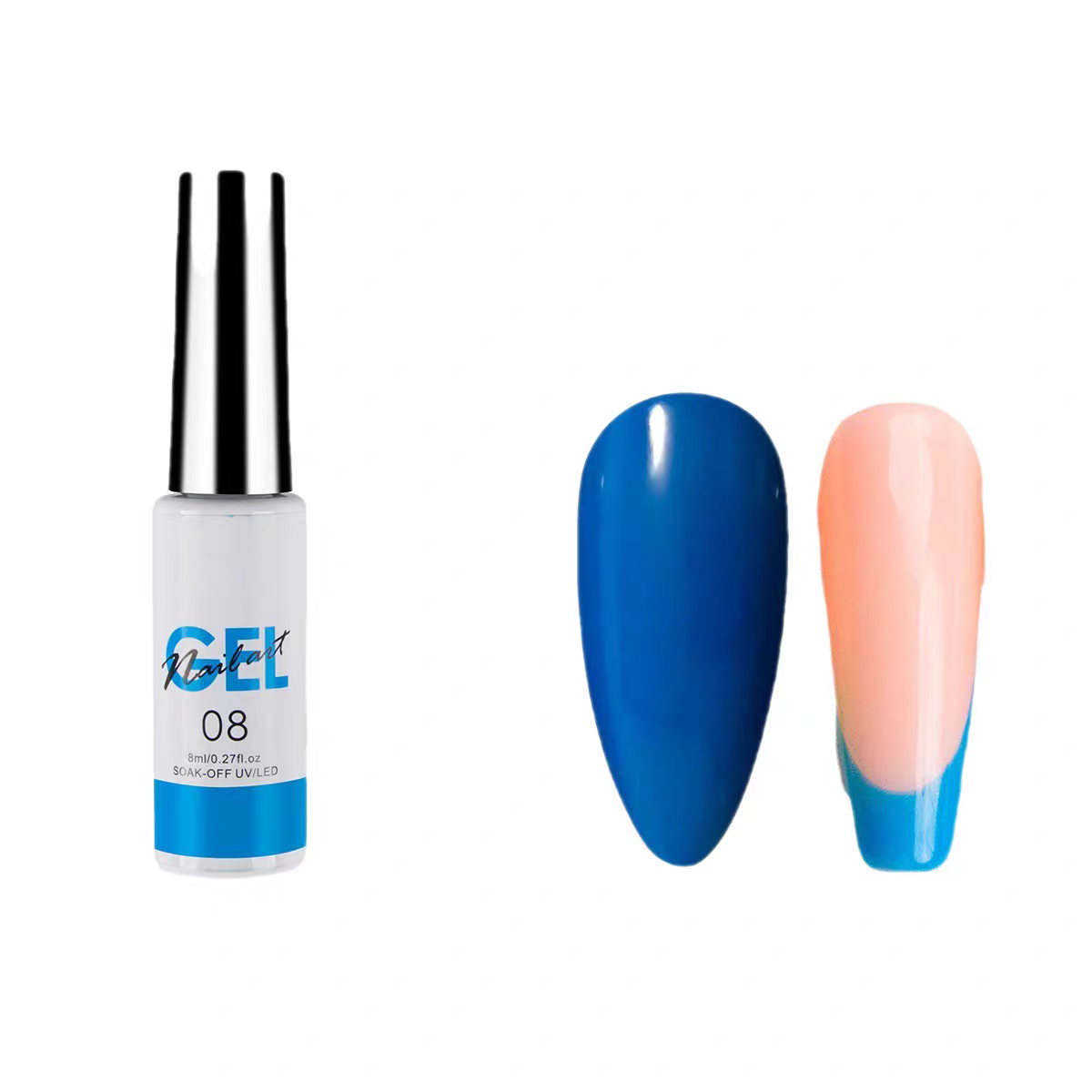 Nail art stringing glue set, edge outlining and painting, high-density saturated stringing and flower painting glue, classic 12 colors detail image 5