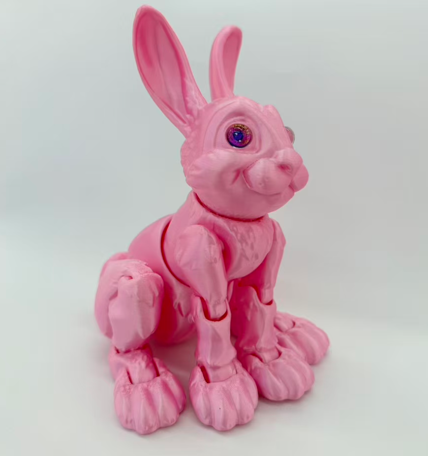 14*16cm3D打印兔子玩具多颜色可选关节灵活可动动物摆件详情8