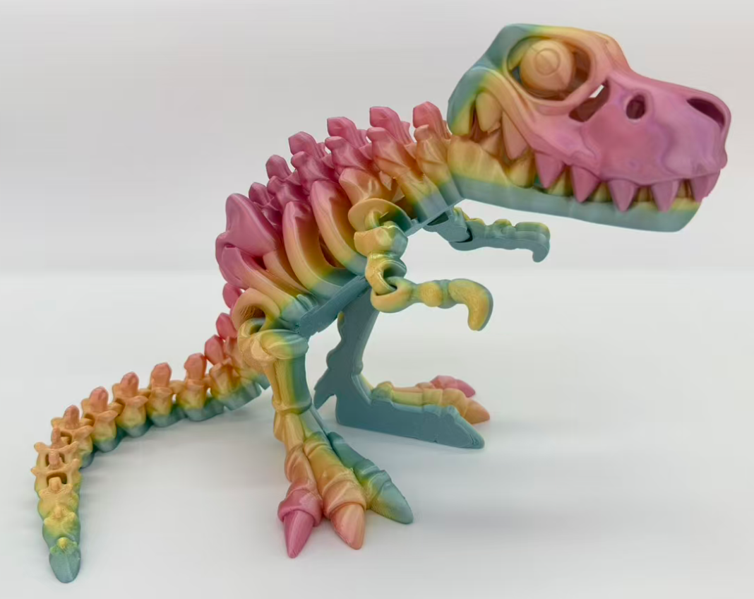 39cm3D打印恐龙骨骼克东摆件3D打印霸王龙儿童玩具详情4