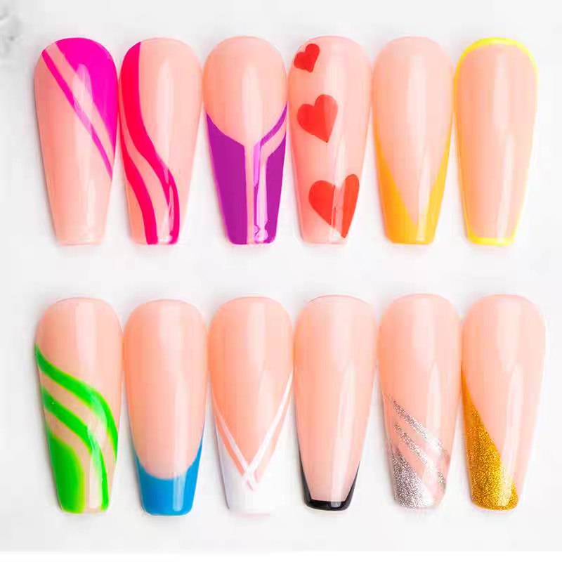 Nail art stringing glue set, edge outlining and painting, high-density saturated stringing and flower painting glue, classic 12 colors detail image 2