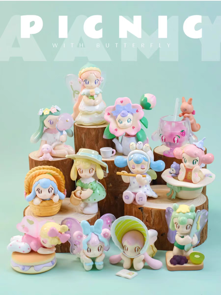 AAMY's Spring Elf Series blind Box, cute decorative items, toys, figurines, birthday gifts for women, search for genuine unicorn blind boxes, trendy toys