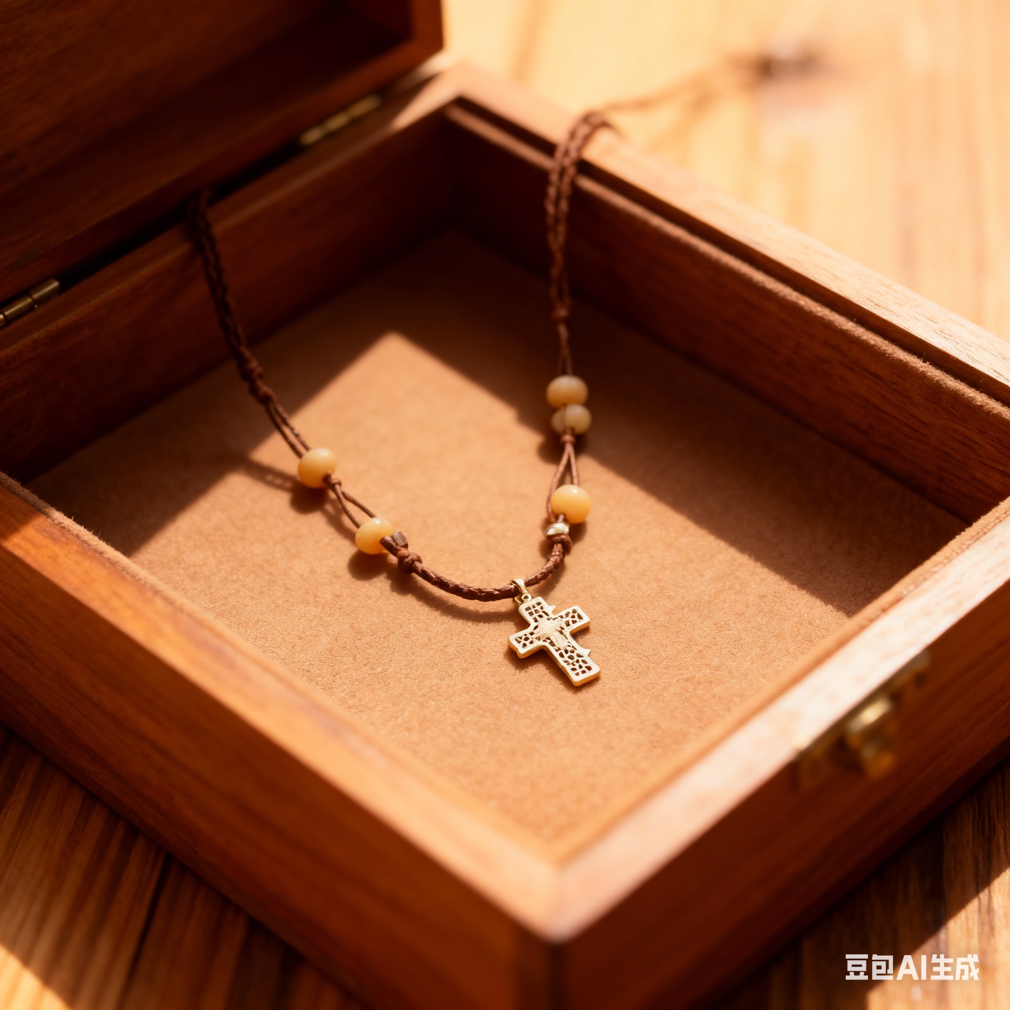 Retro cross pendant necklace for men and women, electroplated pure silver, high-end American style, niche, cool and unique Item Picture