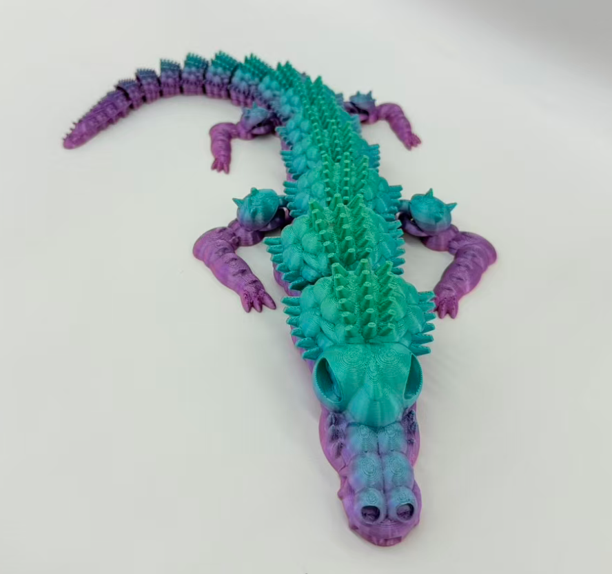 40cm3D печатает мультисуставы, которые могут двигать фигурки аллигаторов pic 7