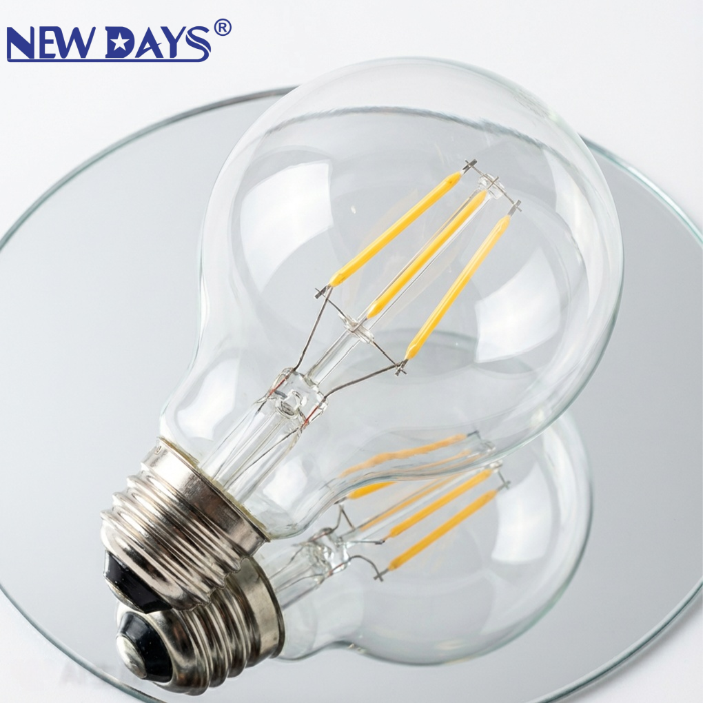 NEWDAYS brand cross-border new G80, G95, G125 transparent filament lamps, E27 commonly used screw-type retro American energy-saving bulbs, energy-saving high-brightness, ultra-long battery life, limited-time discount bulbs