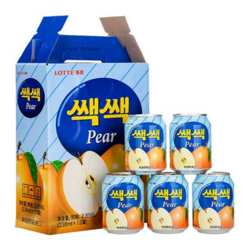 Free shipping! Lotte's strawberry, orange and pear juice 238ml from South Korea, and Harrow's daily imported snacks and beverages details Picture