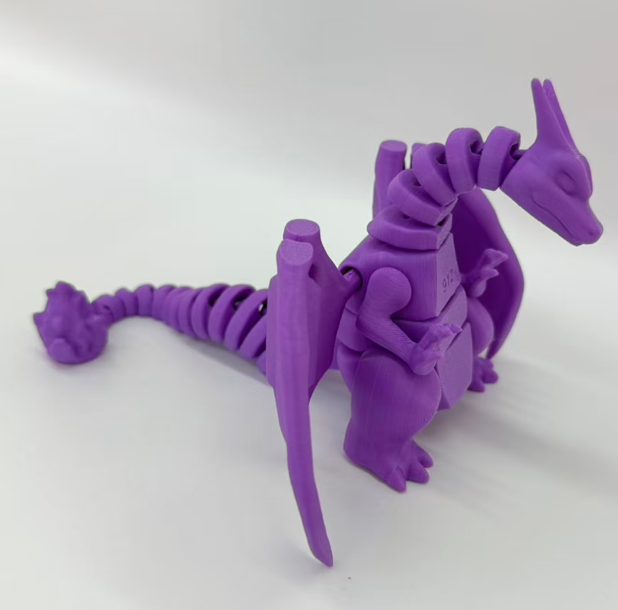 23cm3D打印喷火龙玩具3D打印创意玩具详情3