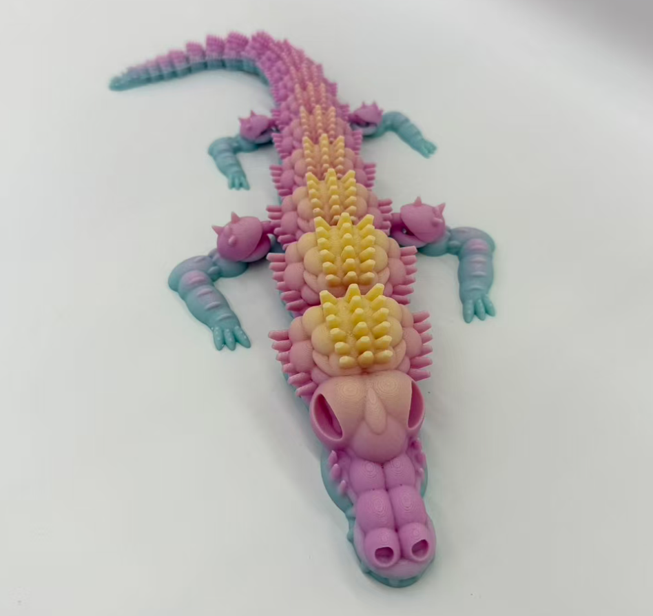 40cm3D печатает мультисуставы, которые могут двигать фигурки аллигаторов pic 5