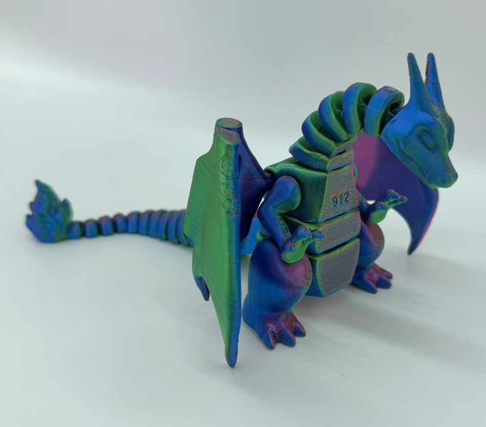 23cm3D打印喷火龙玩具3D打印创意玩具详情4