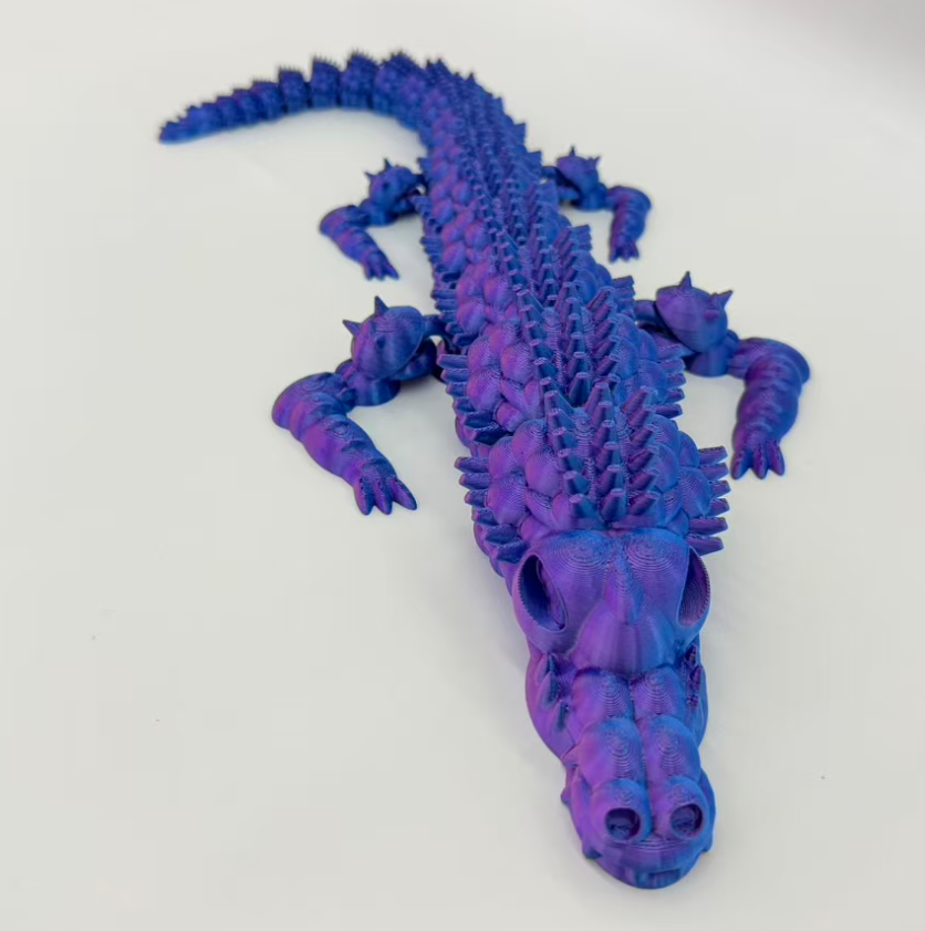 40cm3D печатает мультисуставы, которые могут двигать фигурки аллигаторов pic 6