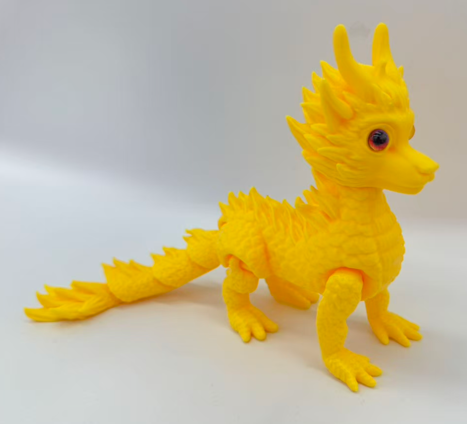 23*10cm3D打印火麒麟仿真龙创意摆件小孩玩具详情3