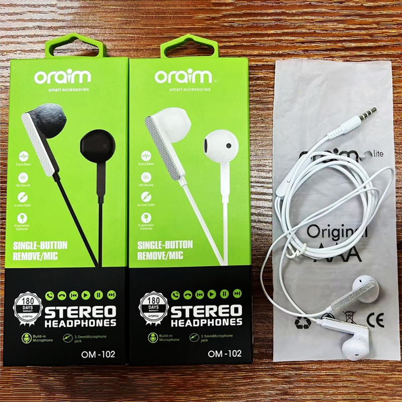 Oraimo OM-101 headphones, with legendary sound quality in black and white, are a cost-effective choice and a bestseller in foreign trade details Picture