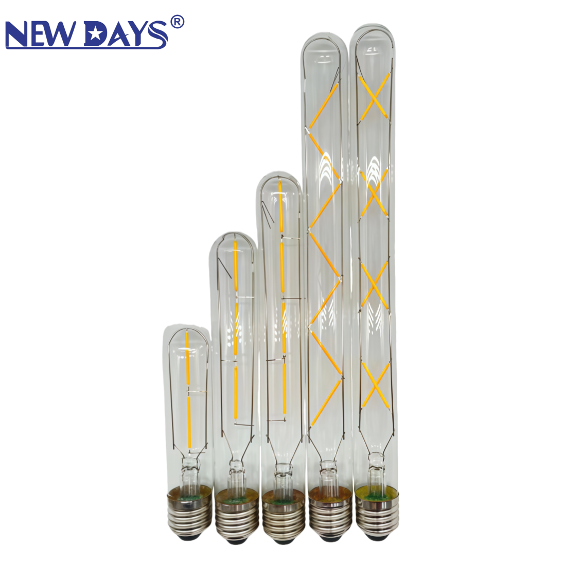NEWDAYS brand cross-border new T30 transparent filament lamp, E27 commonly used screw-type retro American energy-saving bulb, energy-saving high-brightness, ultra-long battery life, limited-time discount bulb Item Picture