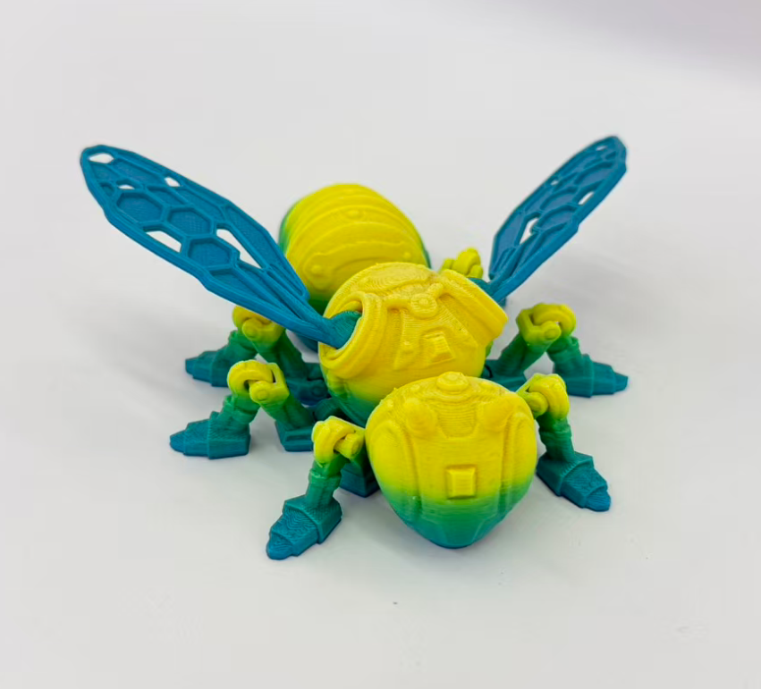 12cm3D печатные механические пчелы могут перемещать искусственные фигурки животных по всем суставам pic 2