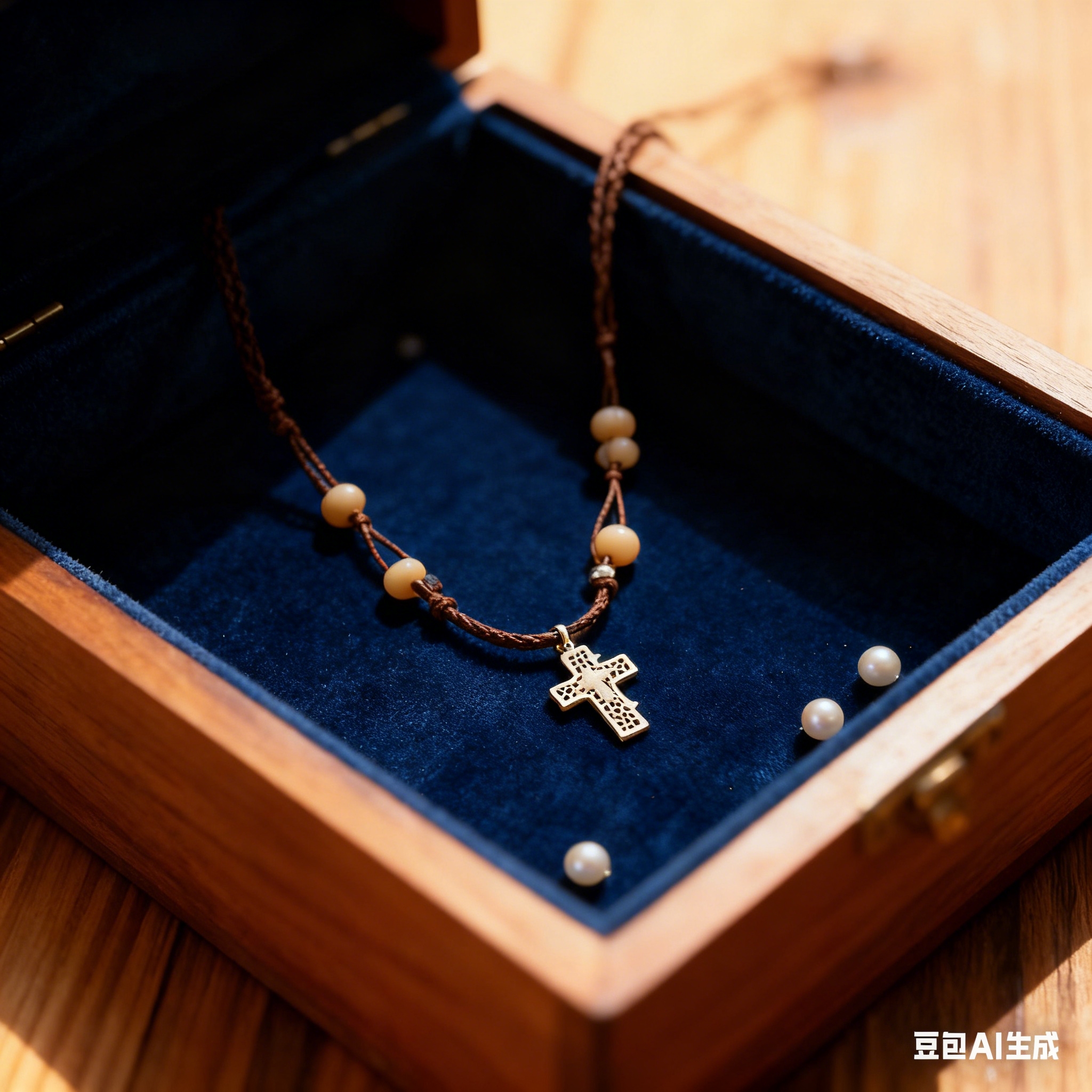 Retro cross pendant necklace for men and women, electroplated pure silver, high-end American style, niche, cool and unique details Picture