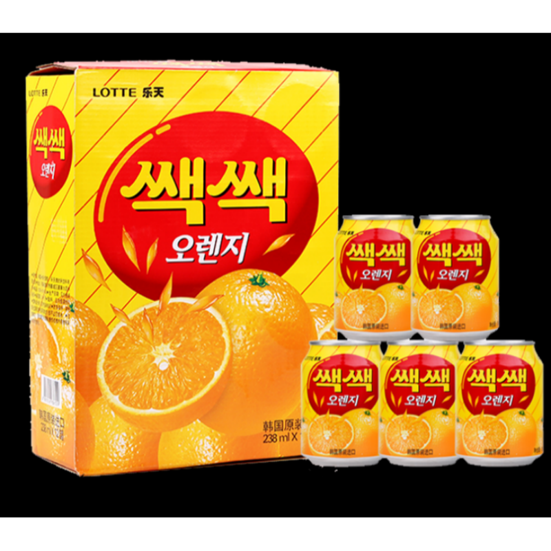 Free shipping! Lotte's strawberry, orange and pear juice 238ml from South Korea, and Harrow's daily imported snacks and beverages Specification image