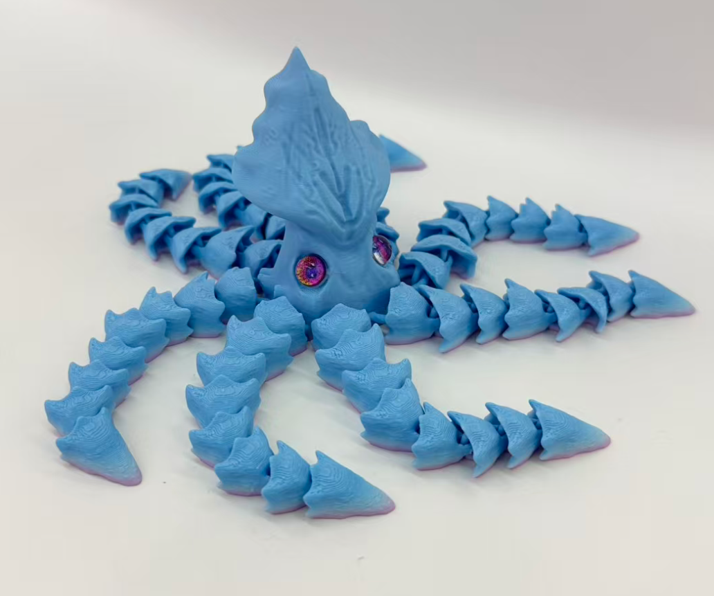 26*8cm3D打印章鱼玩具 关节可动 创意潮玩玩具详情4