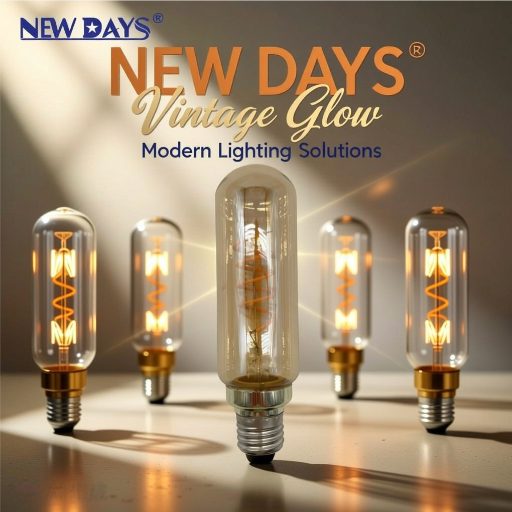 NEWDAYS品牌跨境新款T45茶色灯丝灯E27常用螺口复古美式节能灯泡 节能高亮 超长续航 限时优惠灯泡