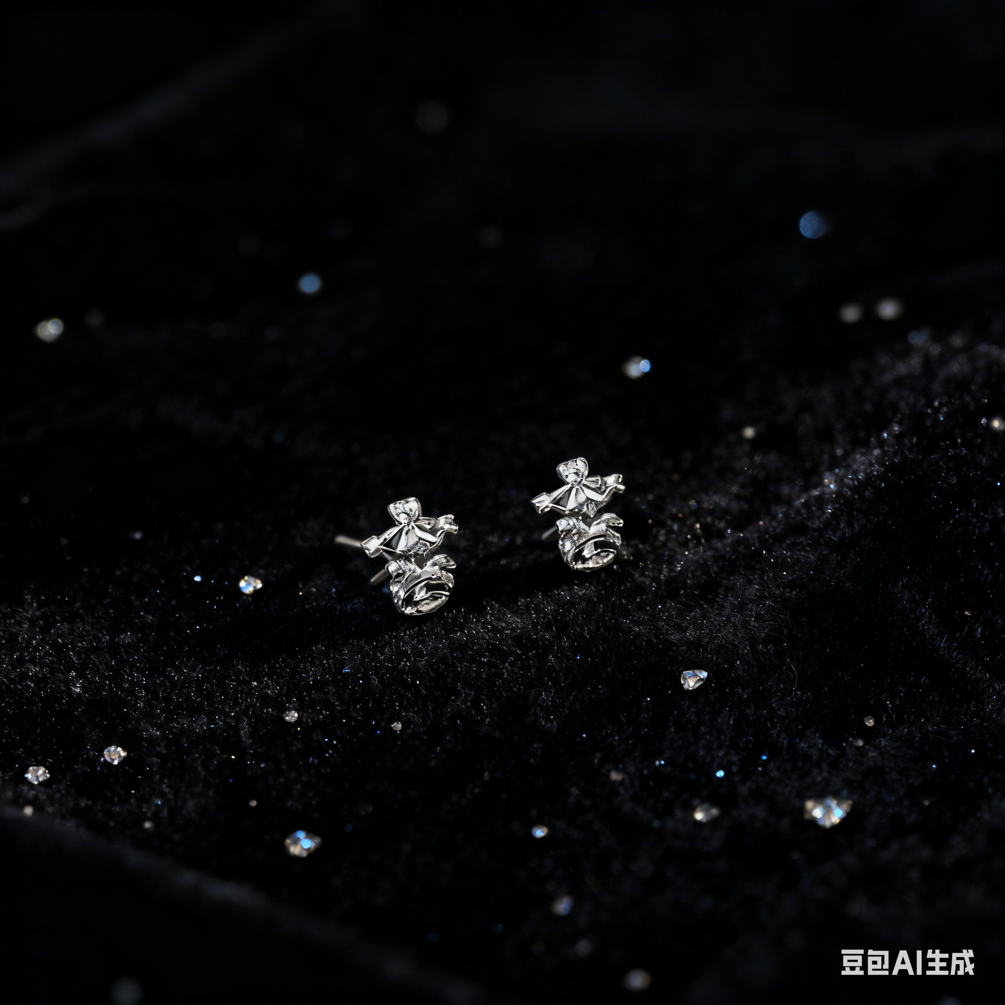 Pure silver jewelry, women's trendy white K silver 925, instant money stud earrings, high-end feel, metaphysical ear piercing earrings Application Scenario