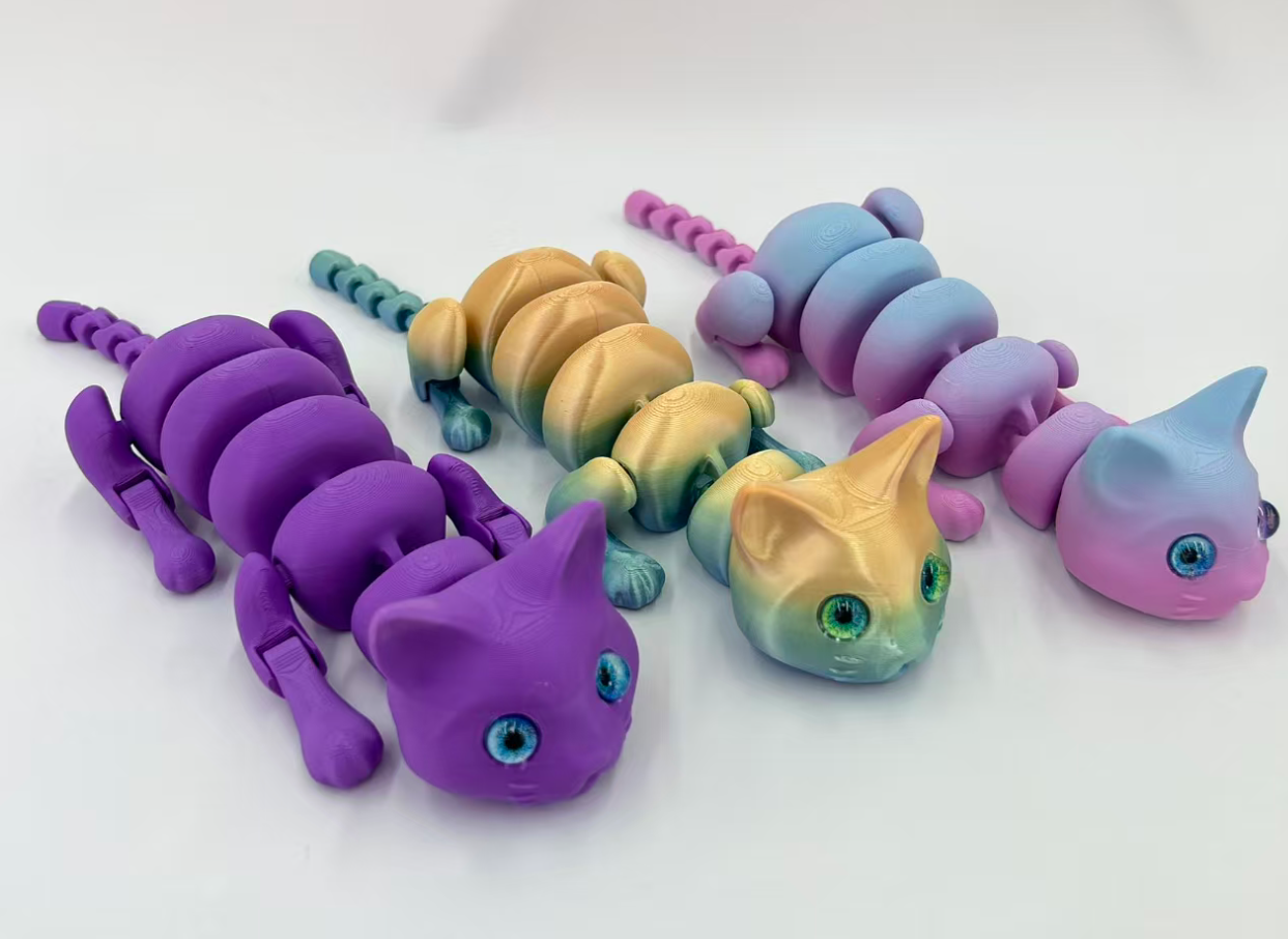 25cm3D打印猫关节可活动3D仿真动物创意玩具