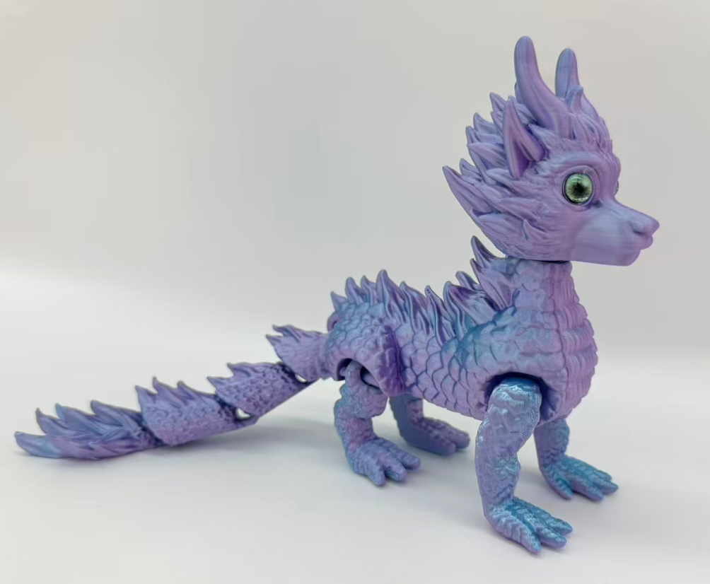 23*10cm3D打印火麒麟仿真龙创意摆件小孩玩具详情5