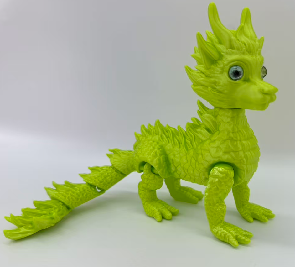 23*10cm3D打印火麒麟仿真龙创意摆件小孩玩具详情7