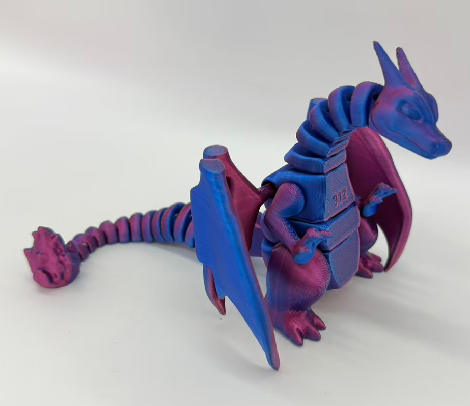 23cm3D打印喷火龙玩具3D打印创意玩具详情6