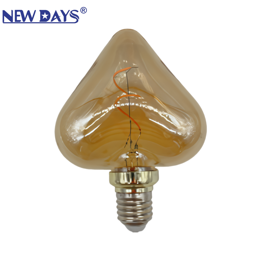 NEWDAYS brand cross-border new creative shape brown filament lamp E27, commonly used screw-type retro American energy-saving bulb, energy-saving high-brightness, ultra-long battery life, limited-time discount bulb details Picture