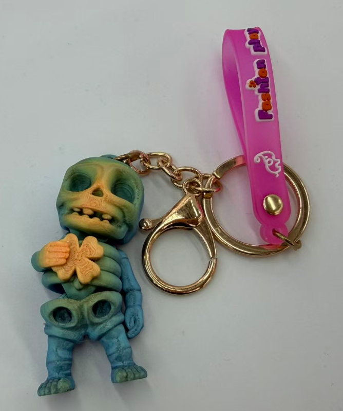 3D printed keychain Skull Man series toys, multi-color pendant accessories pic 2