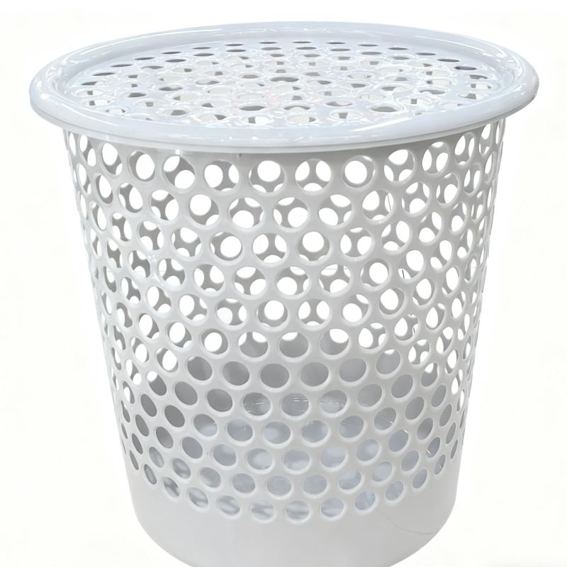 2025 New covered dirty clothes basket, multi-functional portable storage basket, large-capacity household bathroom dirty clothes basket, plastic Item Picture