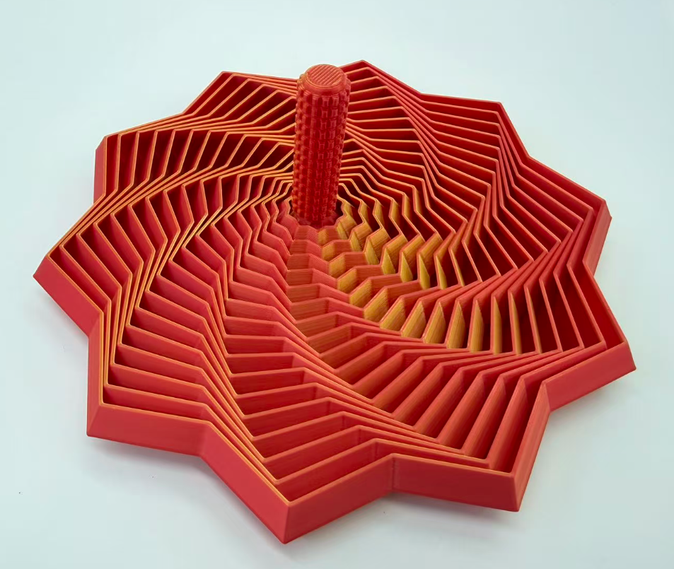 16CM3D печатает игрушки для снятия иллюзий и складывает детские головоломки с многоугольными редисовыми башнями в спираль pic 4