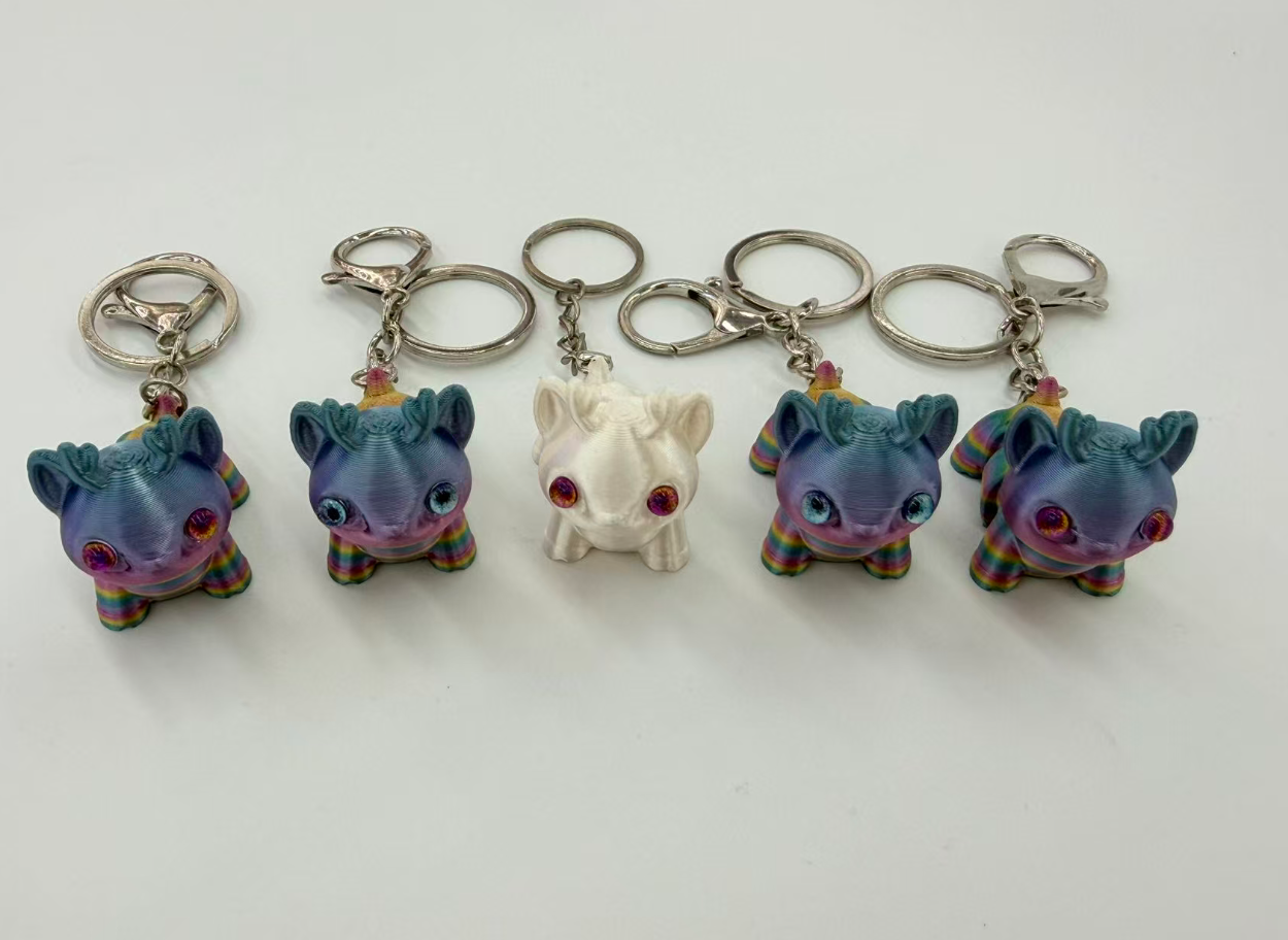 3D打印钥匙扣挂件可爱小鹿可活动关节3D打印小商品详情1