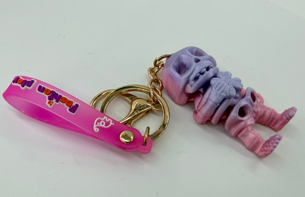 3D printed keychain Skull Man series toys, multi-color pendant accessories pic 4