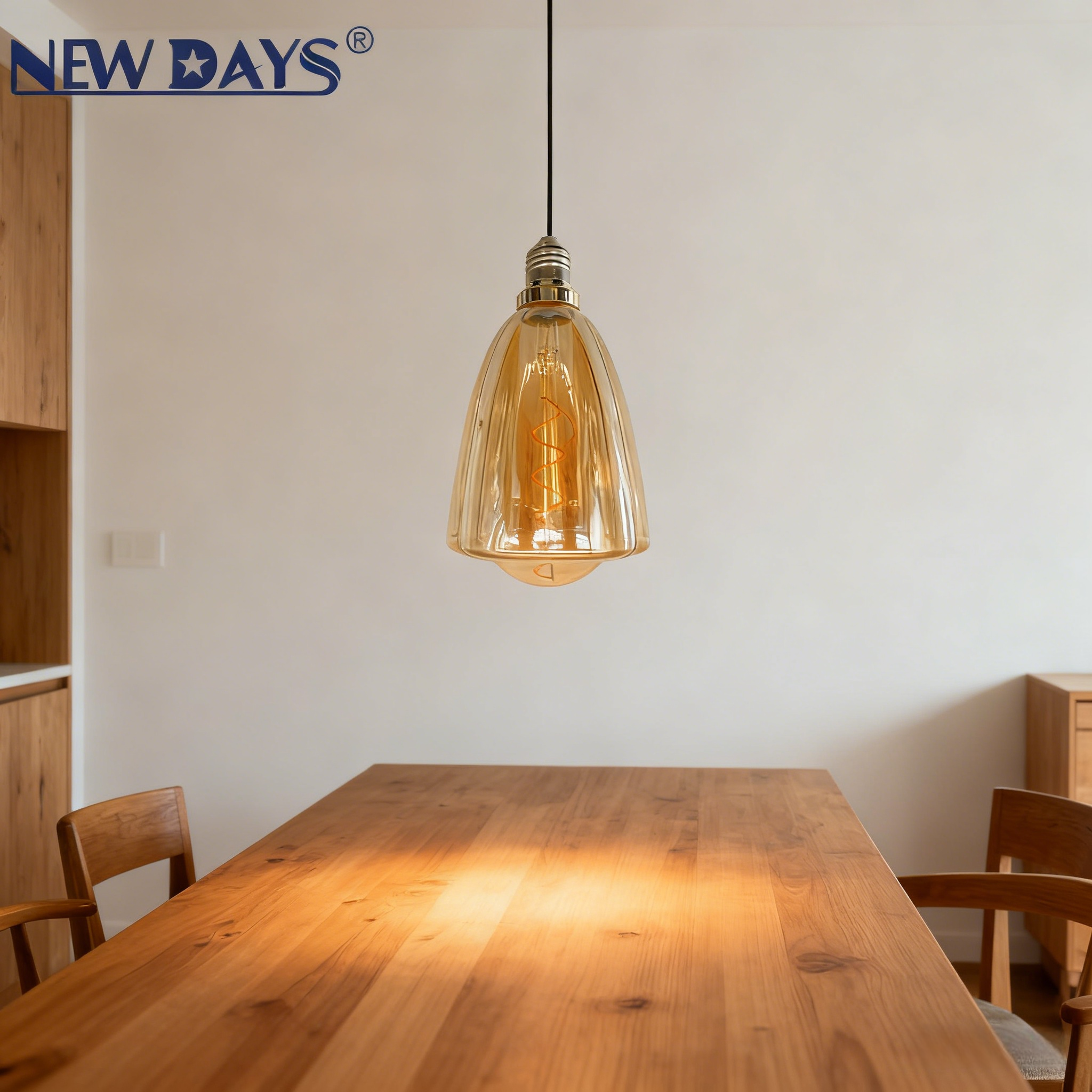 NEWDAYS brand cross-border new lotus-shaped bulb, brown filament lamp E27, household screw-type retro American energy-saving bulb, energy-saving high-brightness, ultra-long battery life, limited-time discount bulb